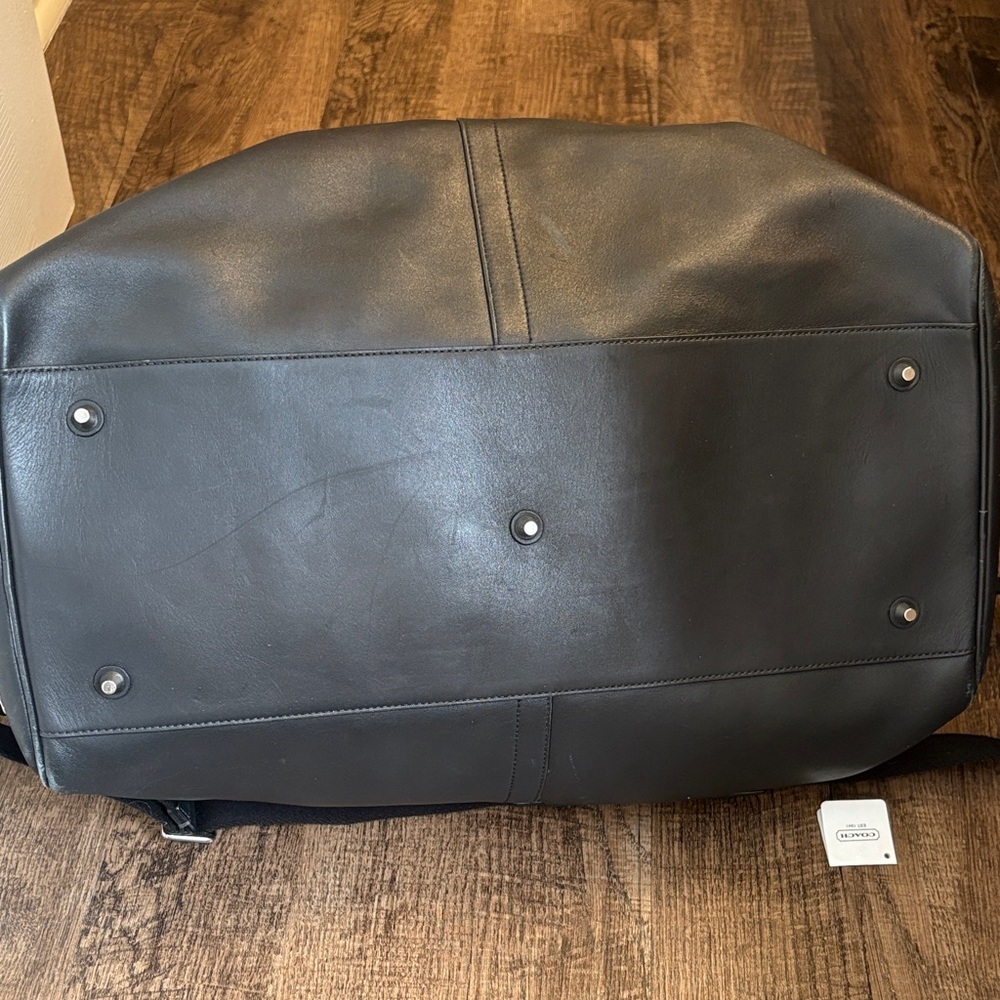 Coach Leather Voyage Cabin Duffel Bag Weekender Travel Carryon RARE - Picture 8 of 16
